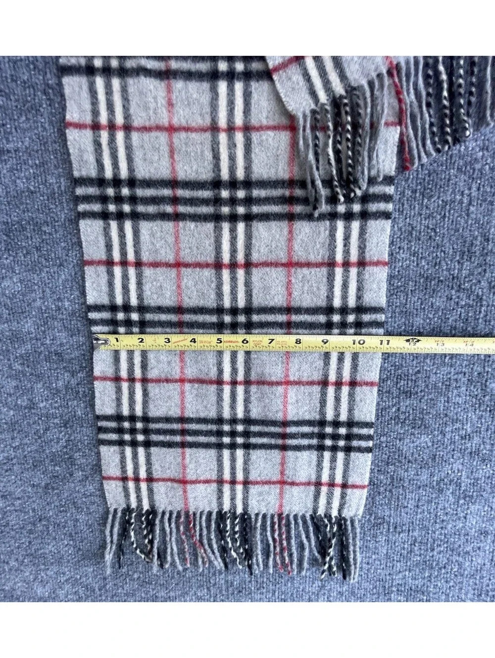 Cashmere Scarf Mens Tartan Plaid 53 X 11 Soft Wrap Warm